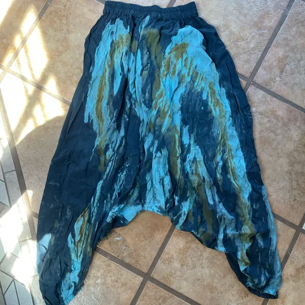 Gray and Blue Harem Pants size XS-S - Image 2