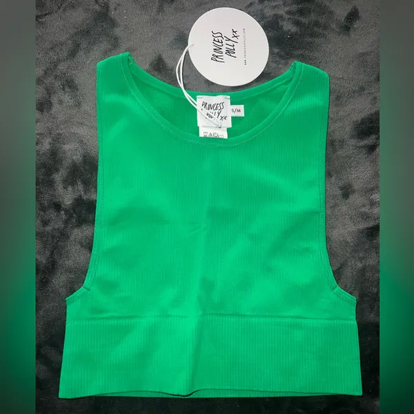 Princess Polly Grace Tank Top in Green Size S/M New with tag - Image 7