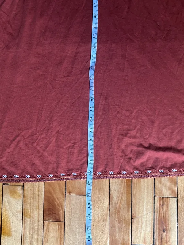 Bohemian Folk Noveau Peasant Retro Christian Siriano Embroidered Tunic Tank L - Image 9