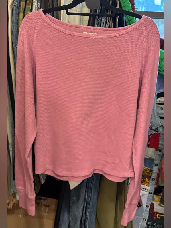 NWT Free People We The Free Jess Long Sleeve - orchid combo - medium - Image 9