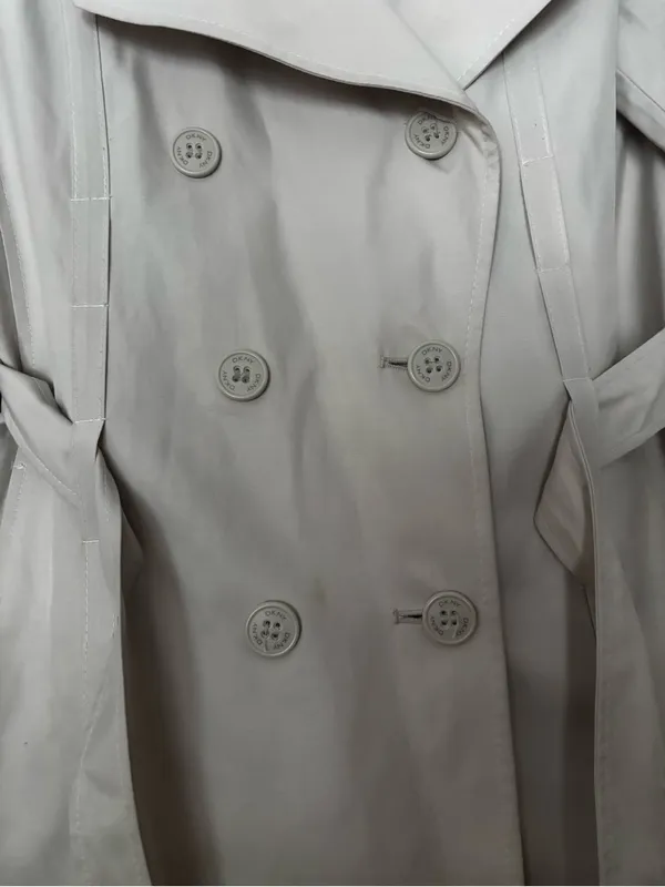 DKNY Muslin Double-Breasted Trench Coat with Belt - Size M‎ - DKNY Style 06134 - Image 13