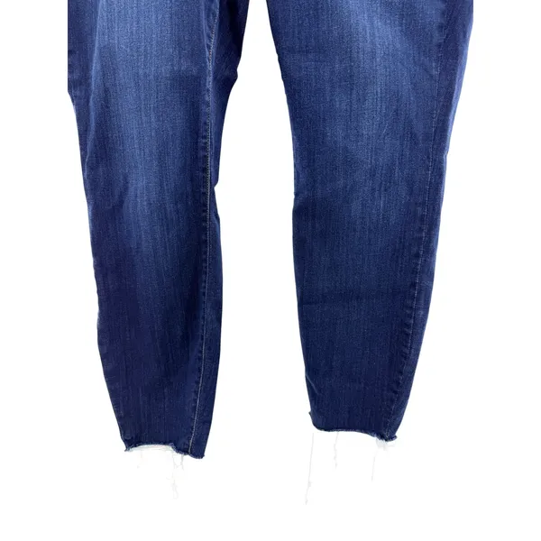 Judy Blue Womens 18W Skinny Fit Dark Wash High Rise Raw Hem Jeans JB82201DK-PL - Image 2