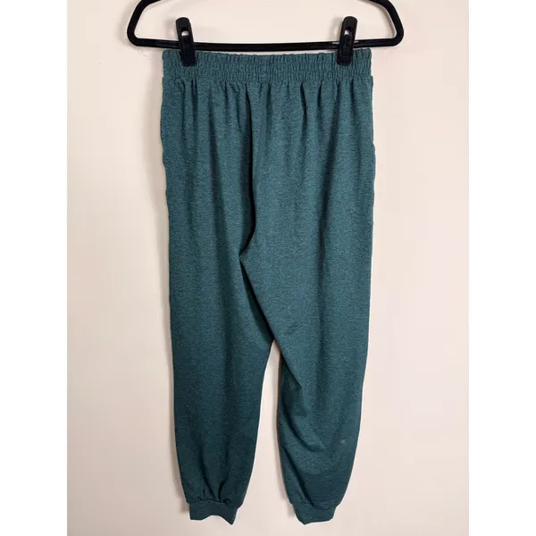 Quince FlowKnit Highrise Boyfriend Performance Joggers Heathered Green XS - Image 3