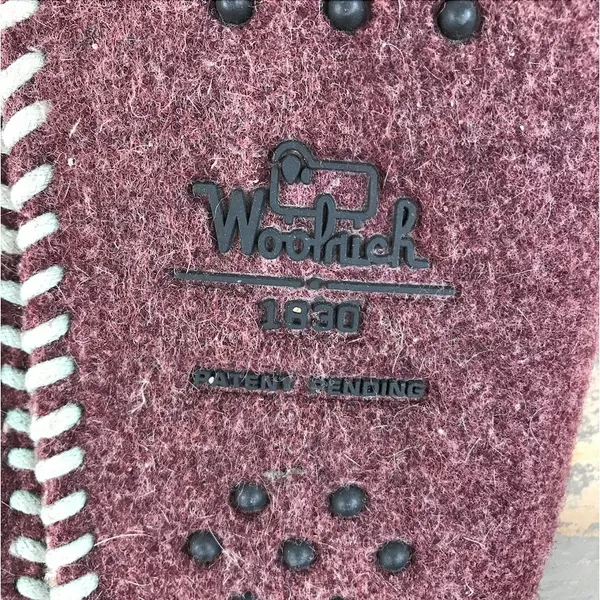WOOLRICH Fleece-Lined Felt Slippers W's 9 Maroon Lightweight Indoor Cottagecoree - Image 7