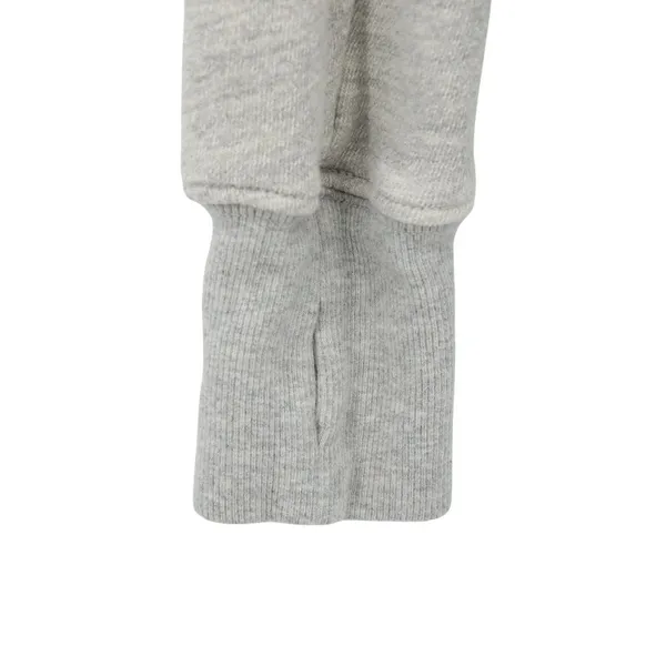 NWT Pam & Gela Rib Cross Neck Sweatshirt Heather Grey Pullover Top S - Image 5