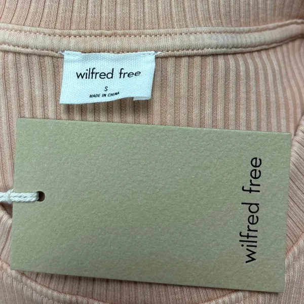 NEW Aritzia Wilfred Free Astoria Nude Jersey Bodycon Pink Mini Dress Sz S - Image 8
