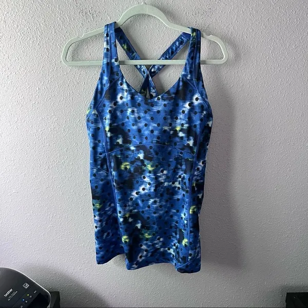 Lululemon Kanto Catch Me Tank Windy Blooms Sapphire - Image 4