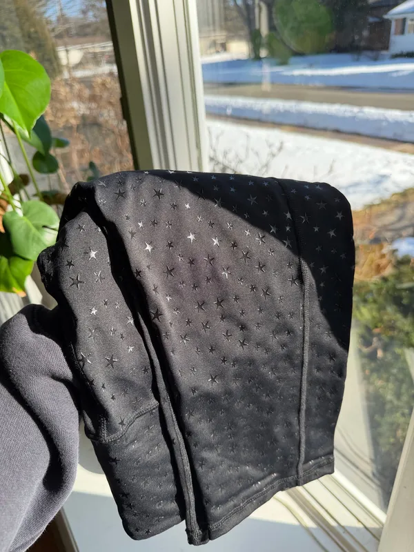 Black Leggings with Star Details - Image 4