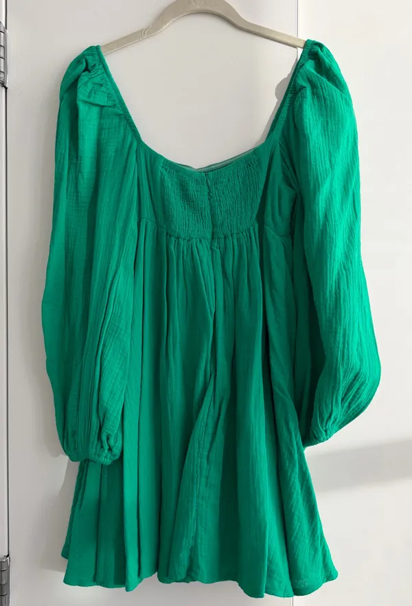 Princess Polly Babydoll Dress Green - Image 3