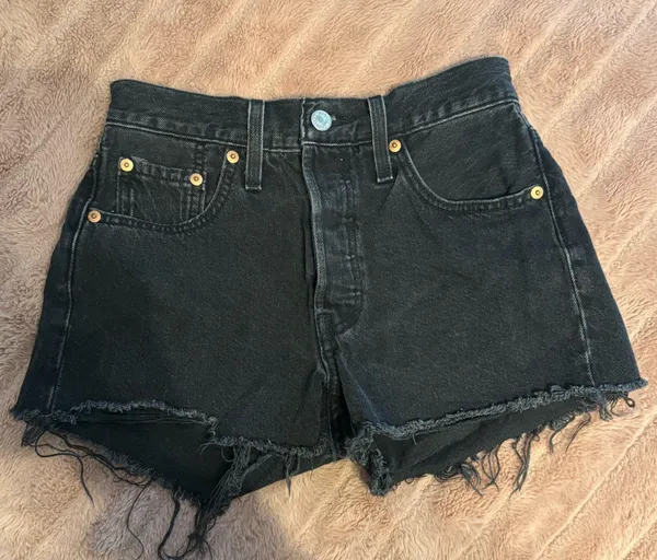 Black Levi’s Shorts 501 Denim - Image 3
