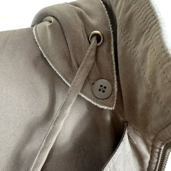 Braetan Tan Faux Suede Full Zip‎ Rumovable Hood Lined Insulated Coat Size M - Image 7