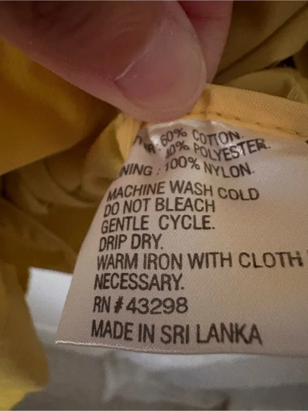 Gallery Mustard Double-Breasted cotton Trench Coat Belted tiny point stain sz XS - Image 10