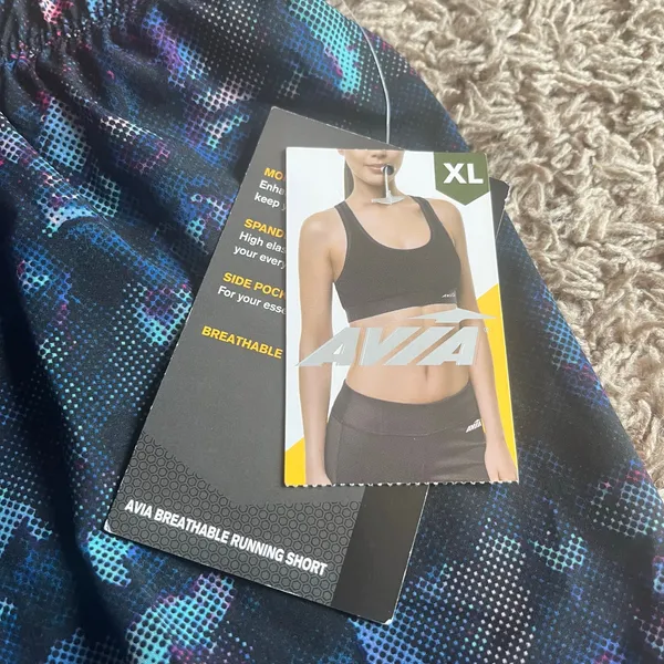 NWT! Avia Blue / Purple Patterned Athletic Shorts Size XL (16-18) - Image 6