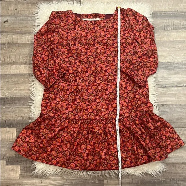 NWT Free People ‘The Avenue’ floral stretch cotton scoop back mini dress XL - Image 6