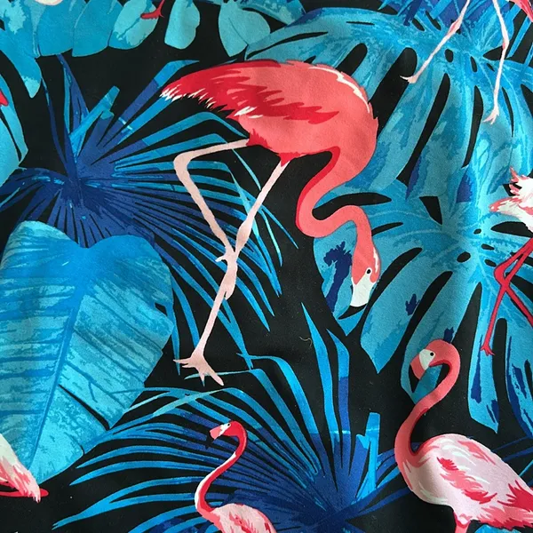 New Hot Coals scoop neck and‎ a low back swimming suit flamingos Size Medium - Image 6