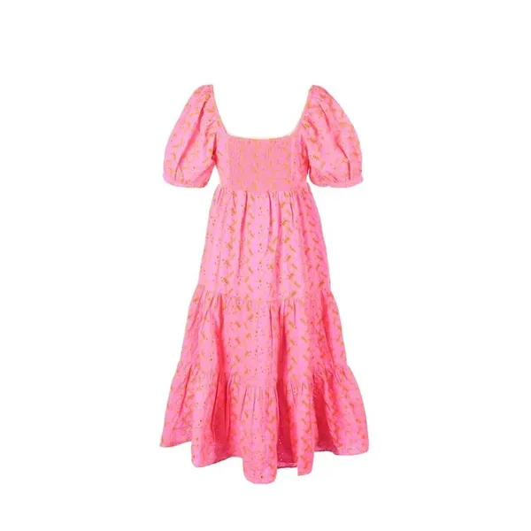 NWT Lilly Pulitzer Kina Midi in Pink Isle Psychedelic Swirl Eyelet Dress 8 $268 - Image 6