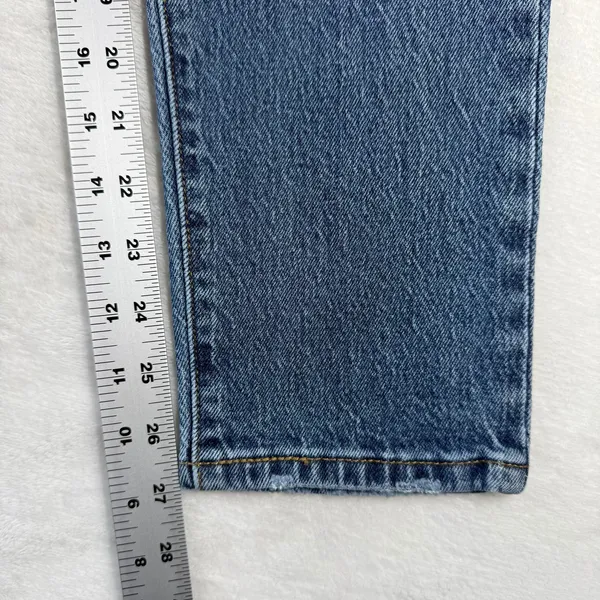 Levis 501 Original Fit Jeans Womens 25 Blue Denim Straight Leg Button Fly 9426 - Image 5