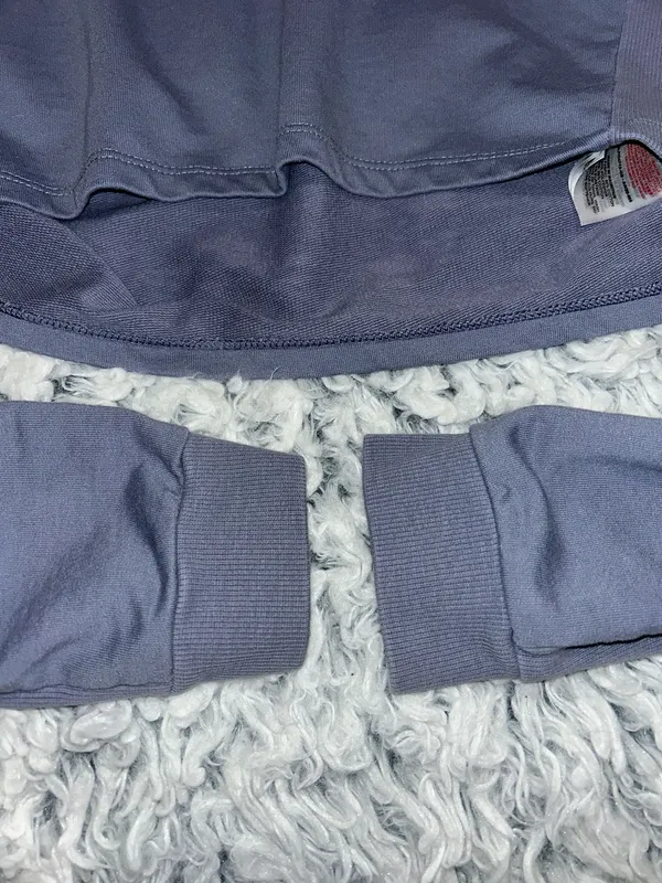 Cotton Purple Gymshark Workout Lounge Cropped Top - Image 2