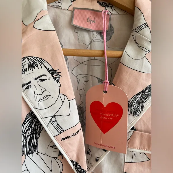 NWT CJW Women Famous Artist Pajama Set Women’s Faces Print - Image 2
