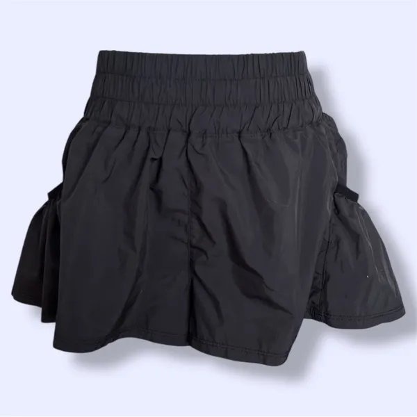 Free People Movement Black Get Your Flirt On Shorts - Image 3