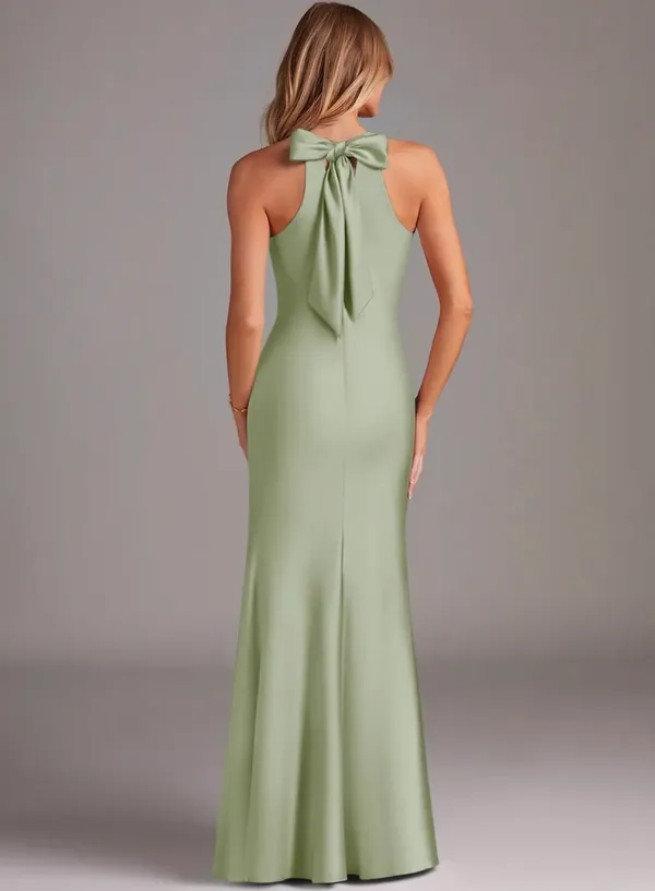 Azazie Dusty Sage Bridesmaid Dress - Image 2