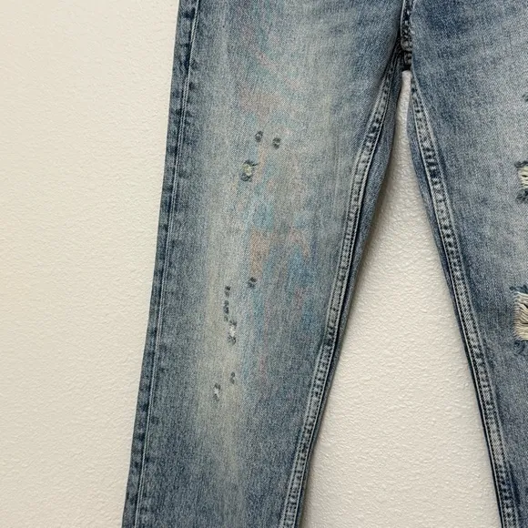 NWT 7 For All Mankind Julia Jeans Sz 23 Distressed Tapered Boyfriend 90s Vintage - Image 11