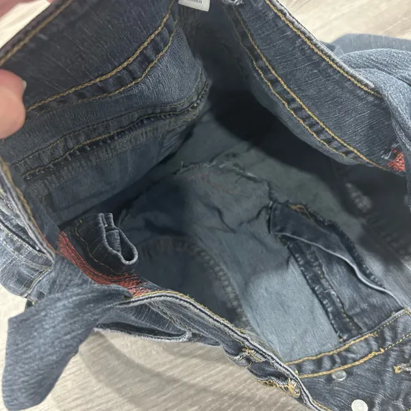 Y2K Denim Jean Purse Blue - Image 3
