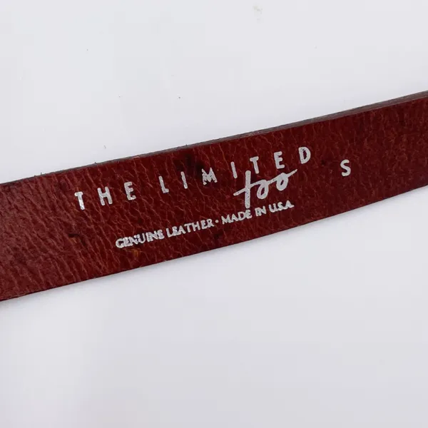 Vintage Y2K The Limited Too Deep Brown Leather Braided Belt Size Small Western - Image 10