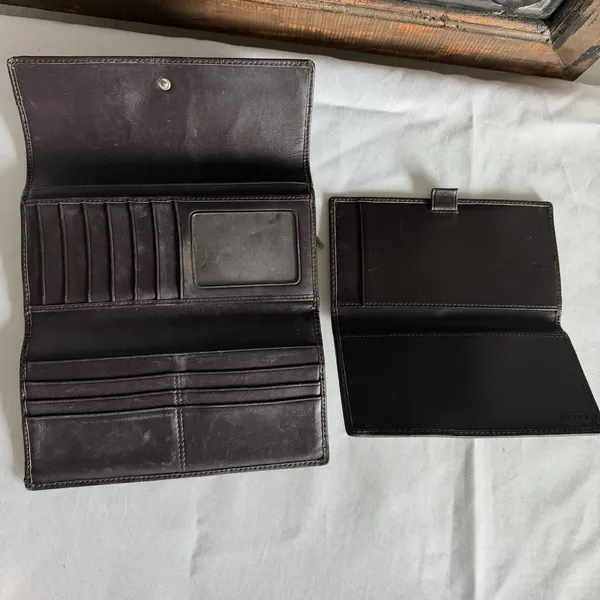 Coach Ashley Signature Jacquard Trifold‎ Wallet W/Checkbook Insert Y2K Vintage - Image 13