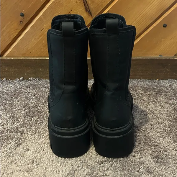 Schuh Black Amaya Split Sole Chunky Chelsea Boots - Image 7