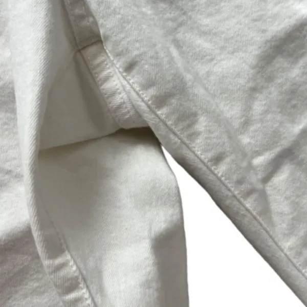 Madewell the high-rise slim crop boyfriend Jeans size 35 White Spring Summer - Image 7