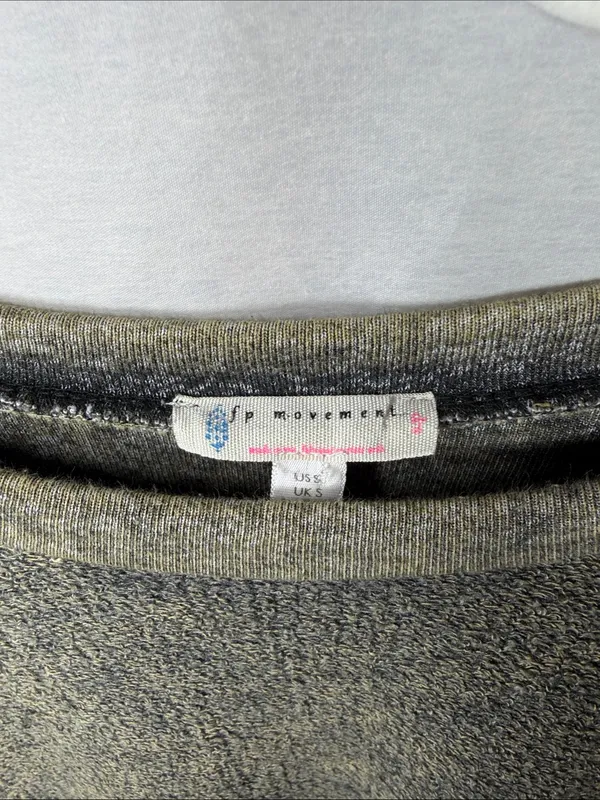 Free people Movement Washed Olive Green Crew Pullover - Image 2