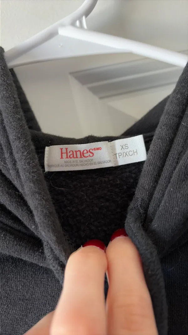 Hanes Black Hoodie - Image 3