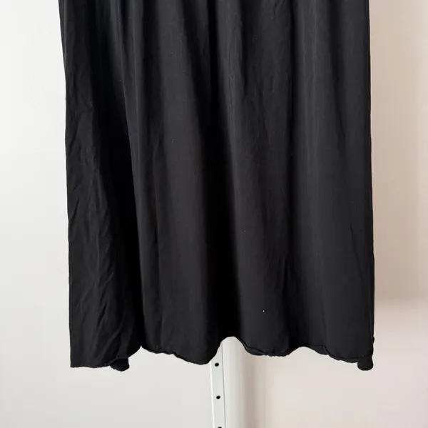 Y2K Love21 XS Black‎ Maxi Skirt Pleated Minimalist Casual Whimsigoth Witchy Boho - Image 3