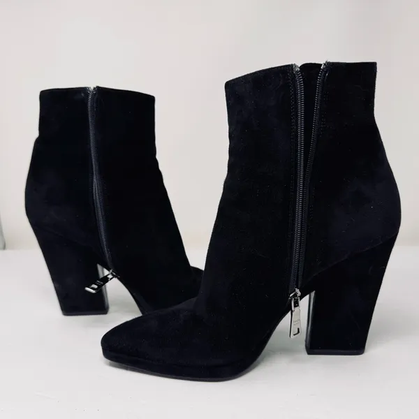 PRADA black suede ankle boots, made in Italy, size 39 - Image 9