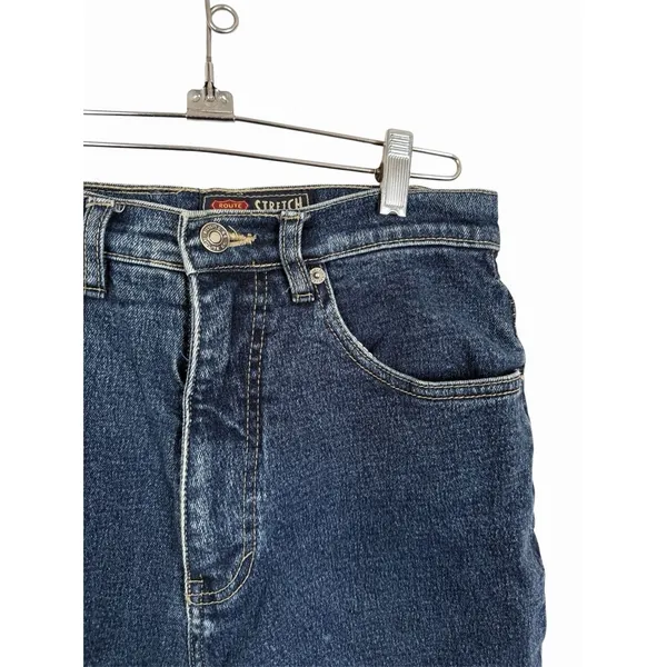 VTG Route 66 Womens Sz 7/8 High Waist Mom Denim Jeans 90s Runs Small Stretch Fit - Image 4