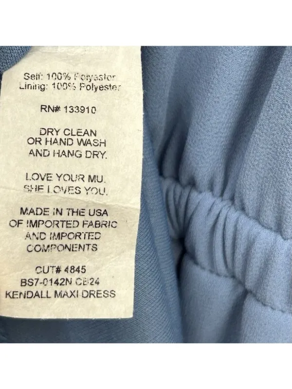 Show Me Your Mumu Kendall Maxi Dress XS Slate Blue Bridesmaid Wedding Formal NWT - Image 5