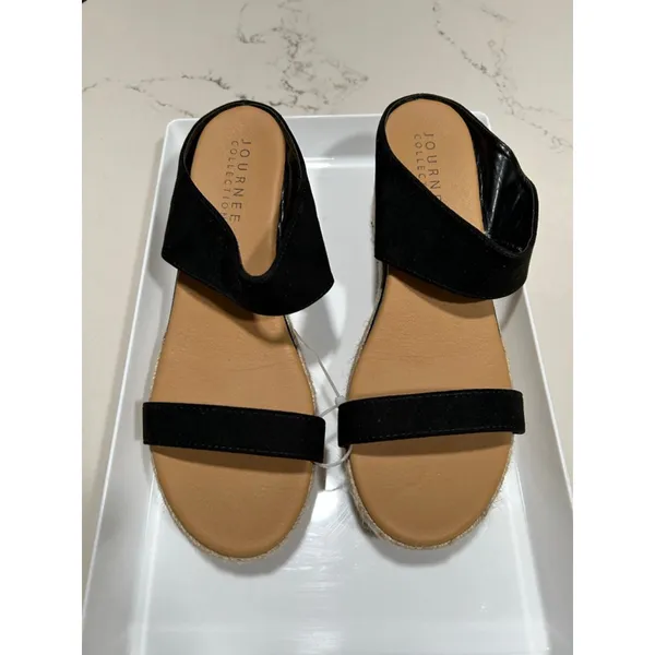 Journee NEW Alissa Wedge Heel Espadrille Sandals 12 $90 - Image 4