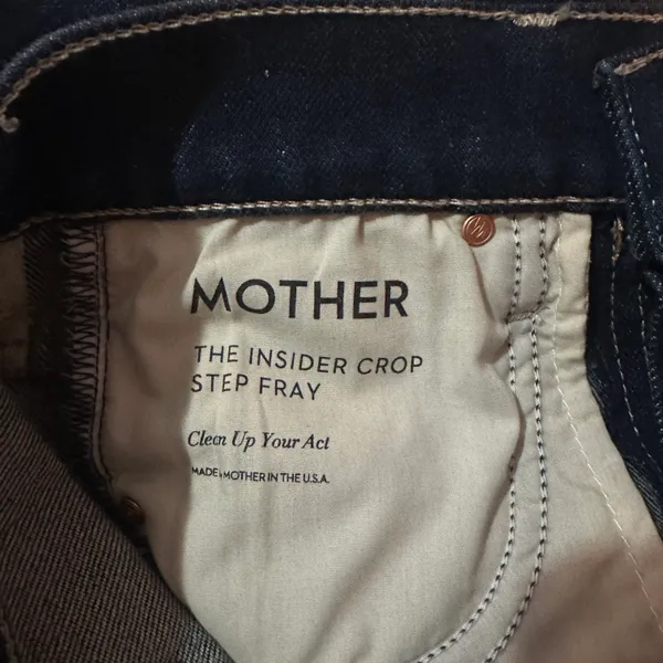 MOTHER Denim the Insider Crop Step Fray - Image 9