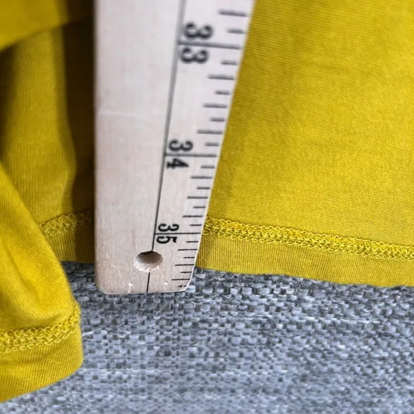 LOGO By Lori Goldstein Longline Cardigan Mustard Yellow 1X‎ - Image 9