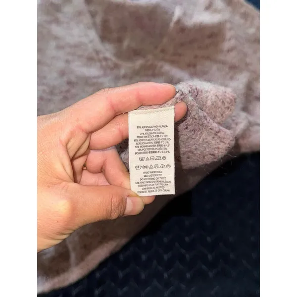 Free People Women's Pink‎ Oversized Sweater Size Small - Image 5