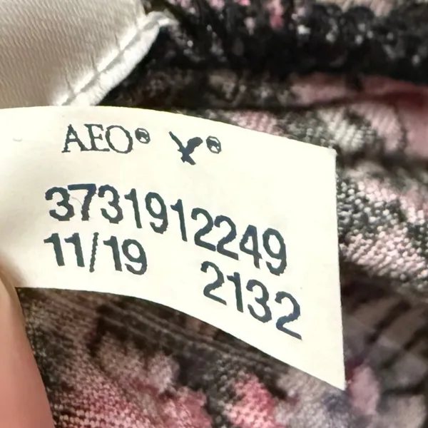 American Eagle M Floral Wrap Crop Top Patchwork Print Balloon Sleeve Cottagecore - Image 11