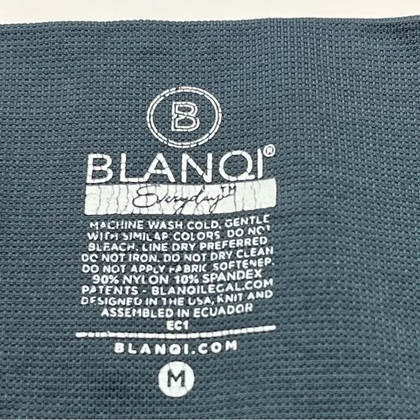 Blanqi Everyday Maternity Belly Support Legging‎ Womens Medium Blue Grey Gray - Image 2