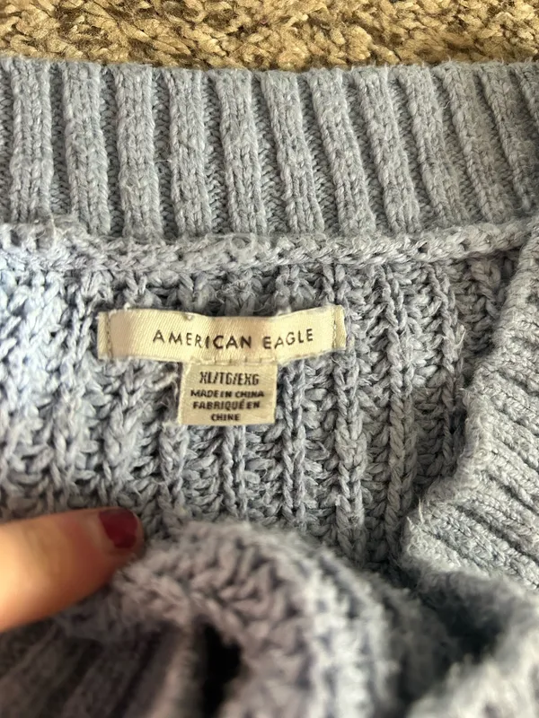 American Eagle Blue Sweater Knit - Image 2
