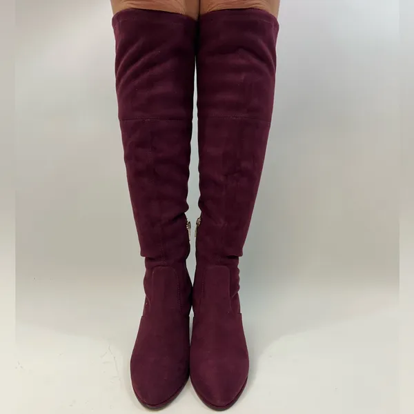 Marc Fisher Burgundy Over the Knee Boots size 6.5 - Image 4
