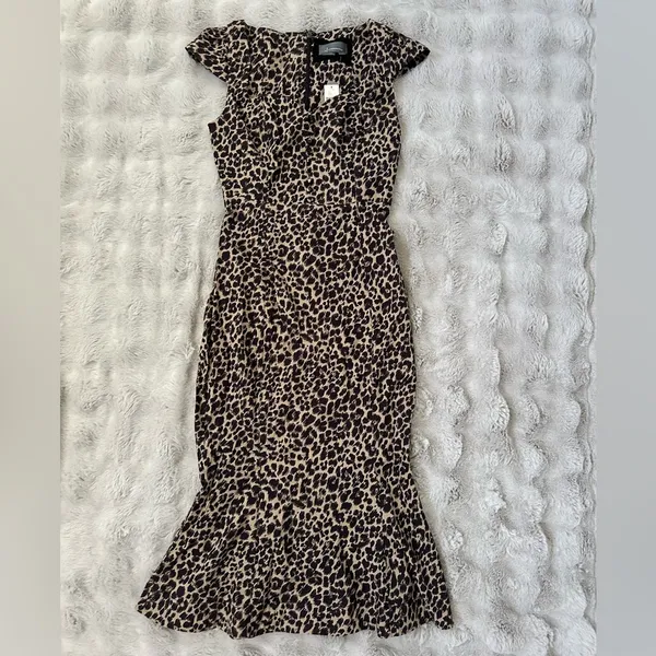 NWT Anthropologie the Cecily fit vintage retro fit sweetheart dress size Small - Image 3