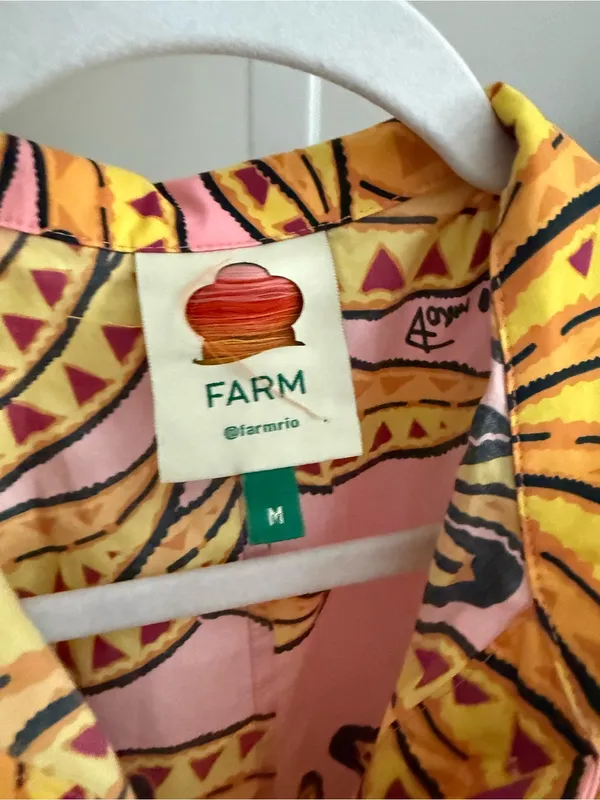 Farm Rio Banana Floral Mini Dress Size Medium - Image 2