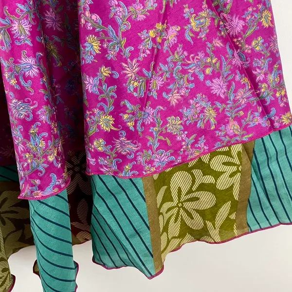 Reversible Maxi Wrap Skirt BIN268 Pink - Image 3