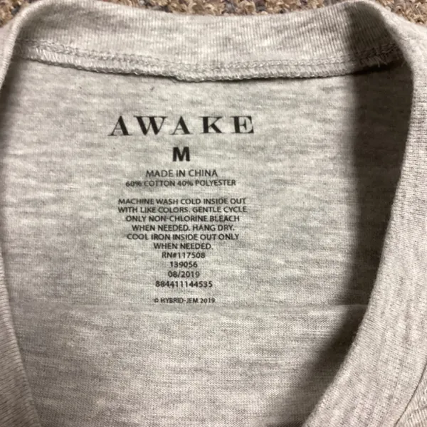 Awake Sunshine Sunflowers Raw Rolled Edge Gray Tee * Medium - Image 2
