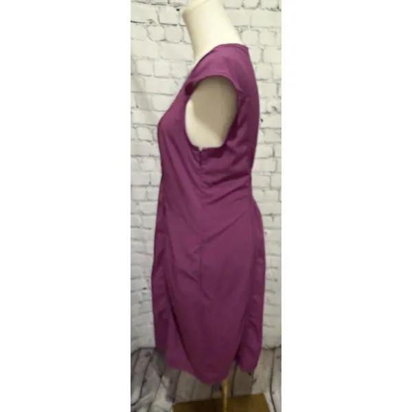 Athleta purple short-sleeve active dress gathered smocked waist Medium - Image 3